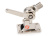 GLOMEX 4-Way Ratchet Mount with Cable Passage / stainless steel
