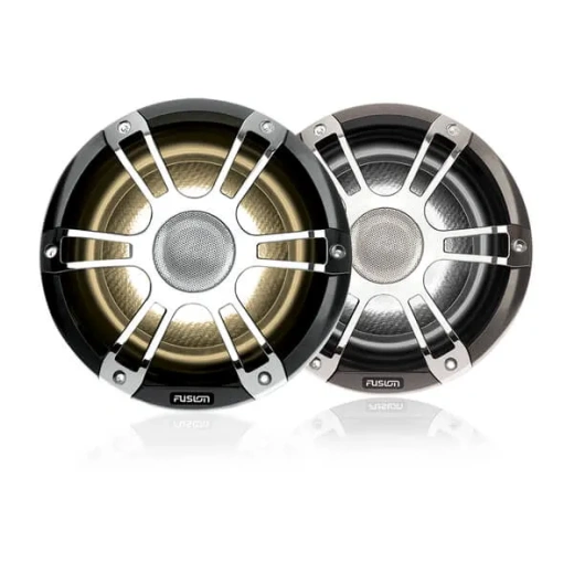 Fusion® Signature Series 3 Marine Speakers – коаксиальные морские динамики «спортивный хром» 6,5" 230 Вт со светодиодной иллюминацией CRGBW