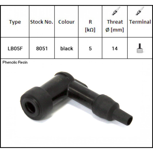 LB05F Колпачок свечи зажигания