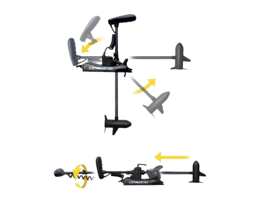 Haswing CaymanB / 55Lbs / 12V / 152 Electric Trolling Motor (GPS black)