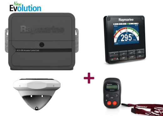 RAYMARINE Autopilot EV-400 SAIL / with S100 Remote Control &amp; p70s / suitable for type 2 + 3 drives