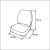 Сиденье мягкое складное Classic Low Back Seat, серо-чёрное