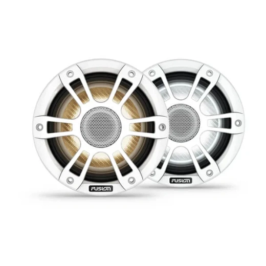 Fusion® Signature Series 3i Marine Coaxial Speakers - 6,5-дюймовые спортивные коаксиальные громкоговорители CRGBW, 230 Вт, белого цвета (пара)