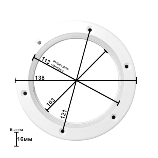 Крышка люка технологическая SUNFINE 101 мм, черная