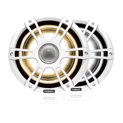 Fusion® Signature Series 3 Marine Speakers – коаксиальные морские динамики «спортивный белый» 8,8" 330 Вт со светодиодной иллюминацией CRGBW