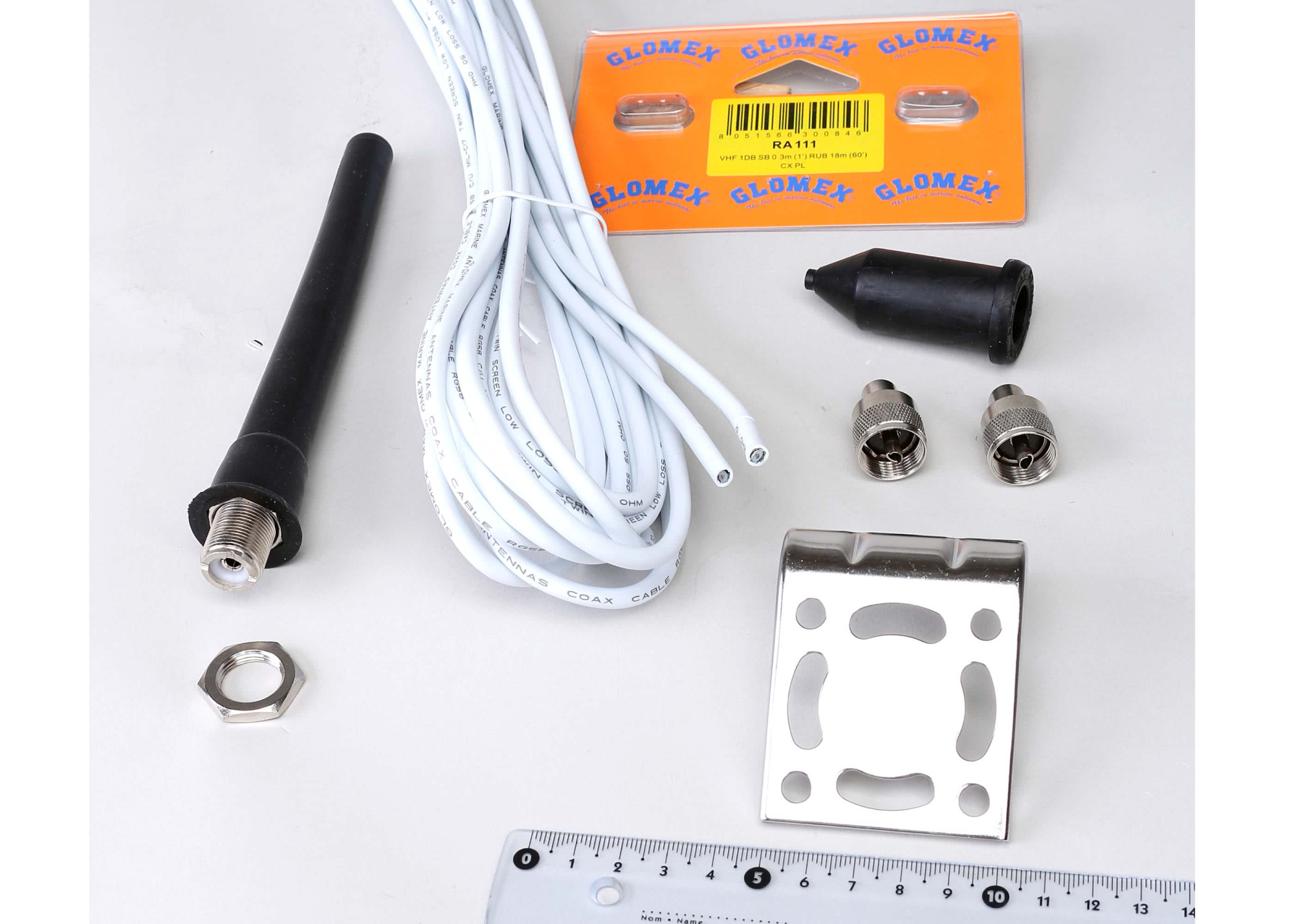 GLOMEX RA111 VHF Helical Marine Antenna