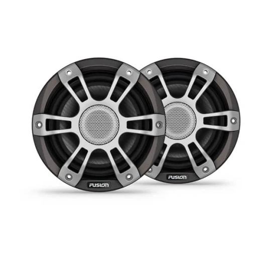 Fusion® Signature Series 3i Marine Coaxial Speakers - 6,5-дюймовые спортивные коаксиальные громкоговорители для лодок серого цвета мощностью 230 Вт (пара)