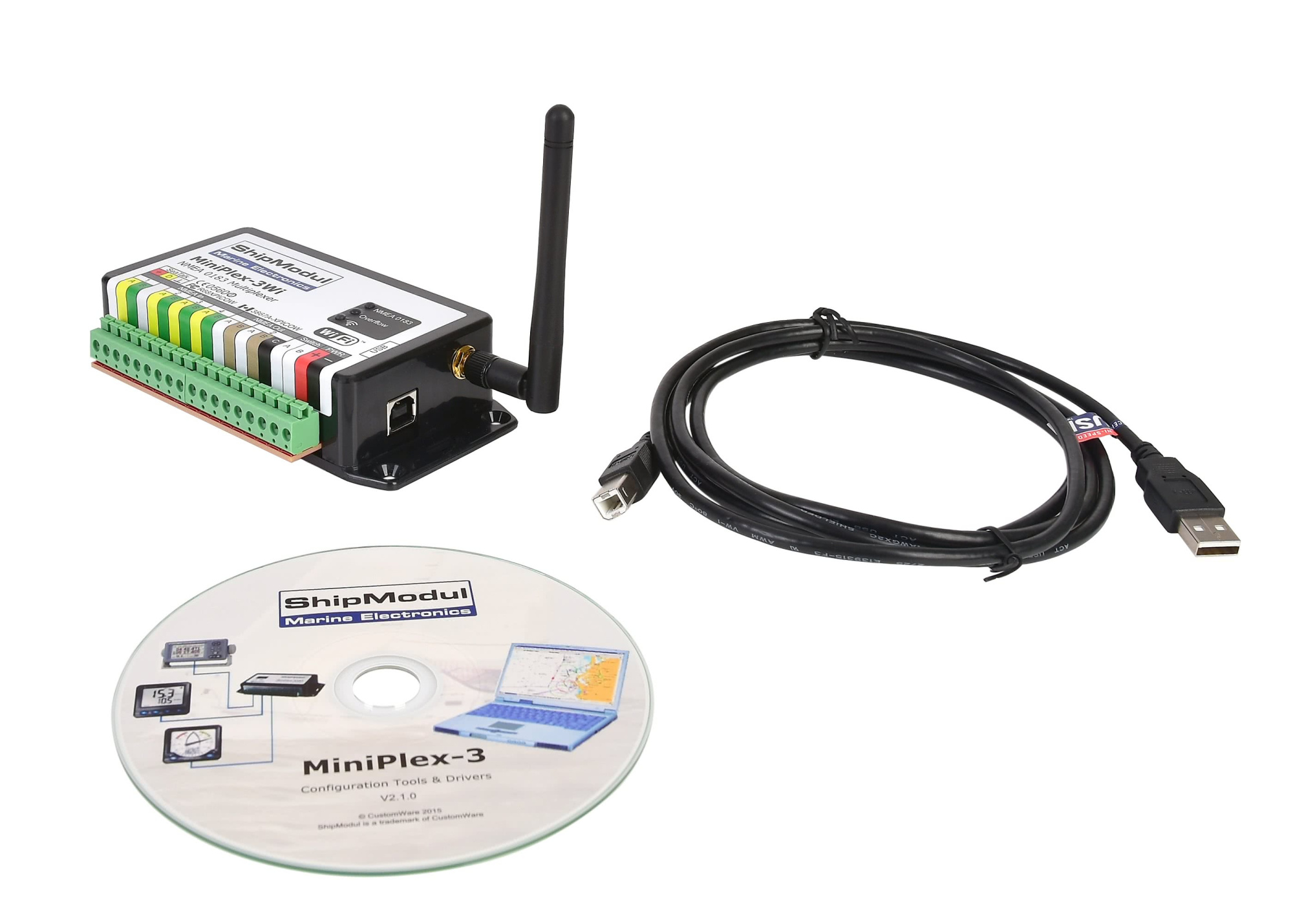 NMEA0183 Multiplexer with USB and WIFI MiniPlex-3Wi
View Ratings (2)