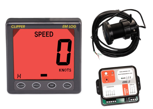 NASA MARINE Electromagnetic Log Sensor incl. Clipper Display