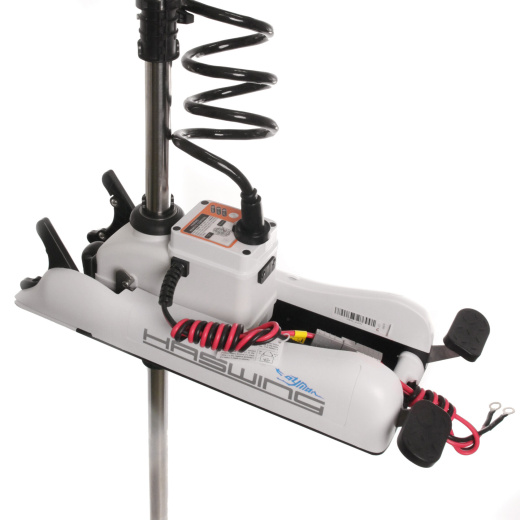 Haswing CaymanB / 55Lbs / 12V / 152 Electric Trolling Motor (GPS White)