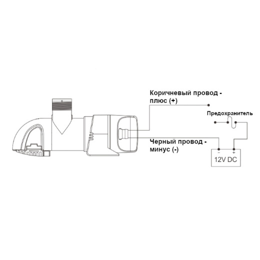 Насос осушительный низкопрофильный 800GPH 14С Series 12В