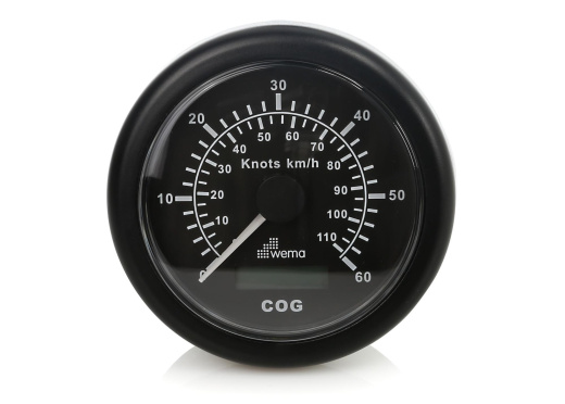 WEMA GPS Speedometer / black / 60 knots