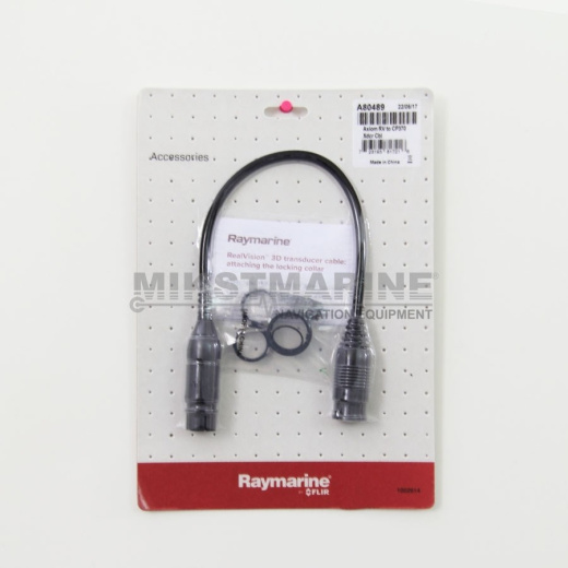 Raymarine Adaptor Cable (25 pin to 8 pin) to attach an existing 8 pin Airmar (CP370 style connector) transducer to AXIOM RV