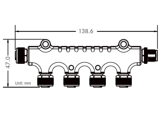 NMEA2000 NMEA2000 4-way Splitter / Micro-C