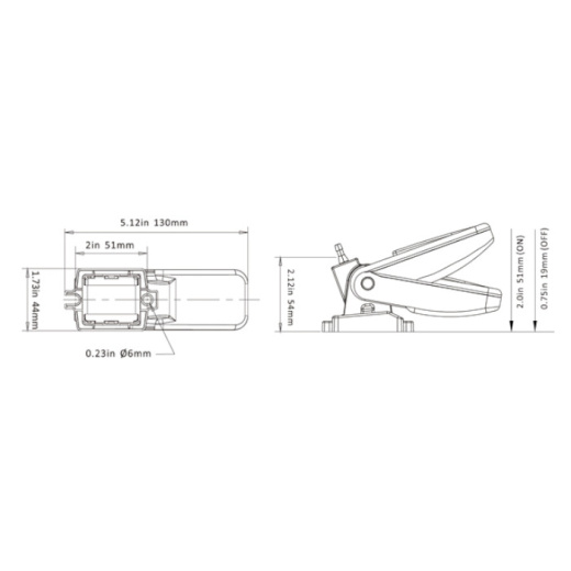 Переключатель поплавковый бело-оранжевый 01 SEAFLO (20A)