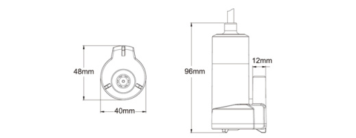 Погружной насос 12 л/мин 12В
