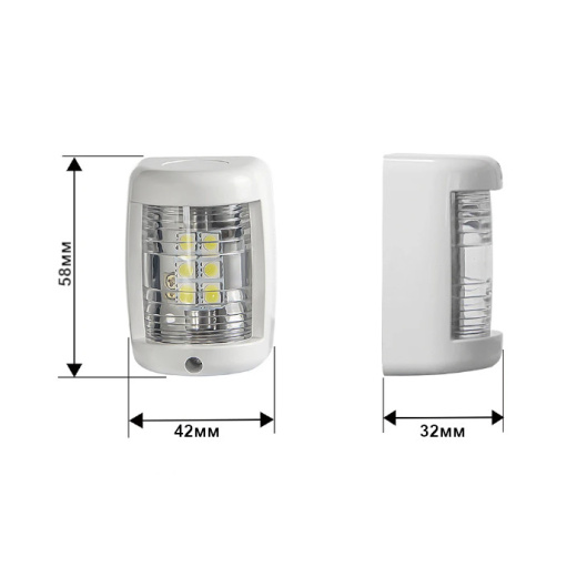 Огонь топовый черный корпус LED