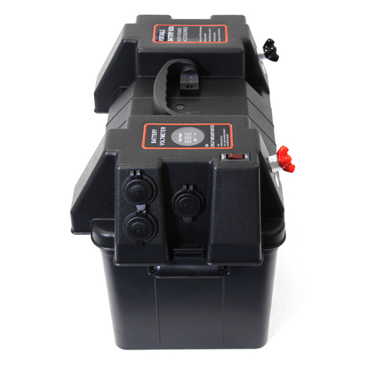 Короб для АБ с панелью индикации и USB зарядкой на два порта 424х306х251